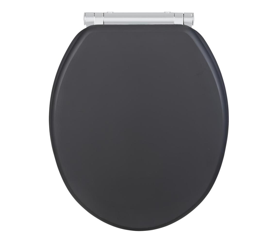 Wenko WENKO 25218100-WC sedátko MORRA 35x42 cm antracit/stříbrná