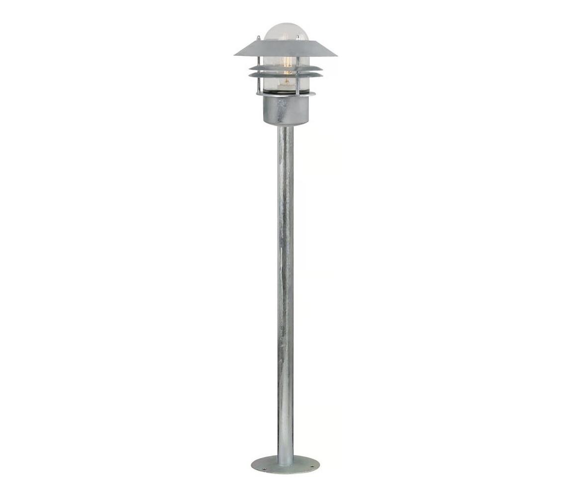 Nordlux Nordlux - Venkovní lampa BLOKHUS 1xE27/60W/230V IP54 stříbrná 92 cm