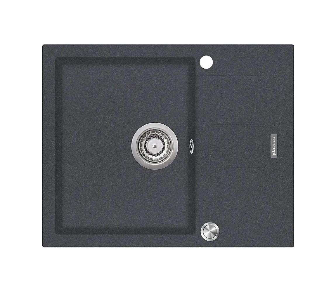 Concept Concept DG05C45DG - Kuchyňský dřez CUBIS 50x62 cm granit/tmavě šedá