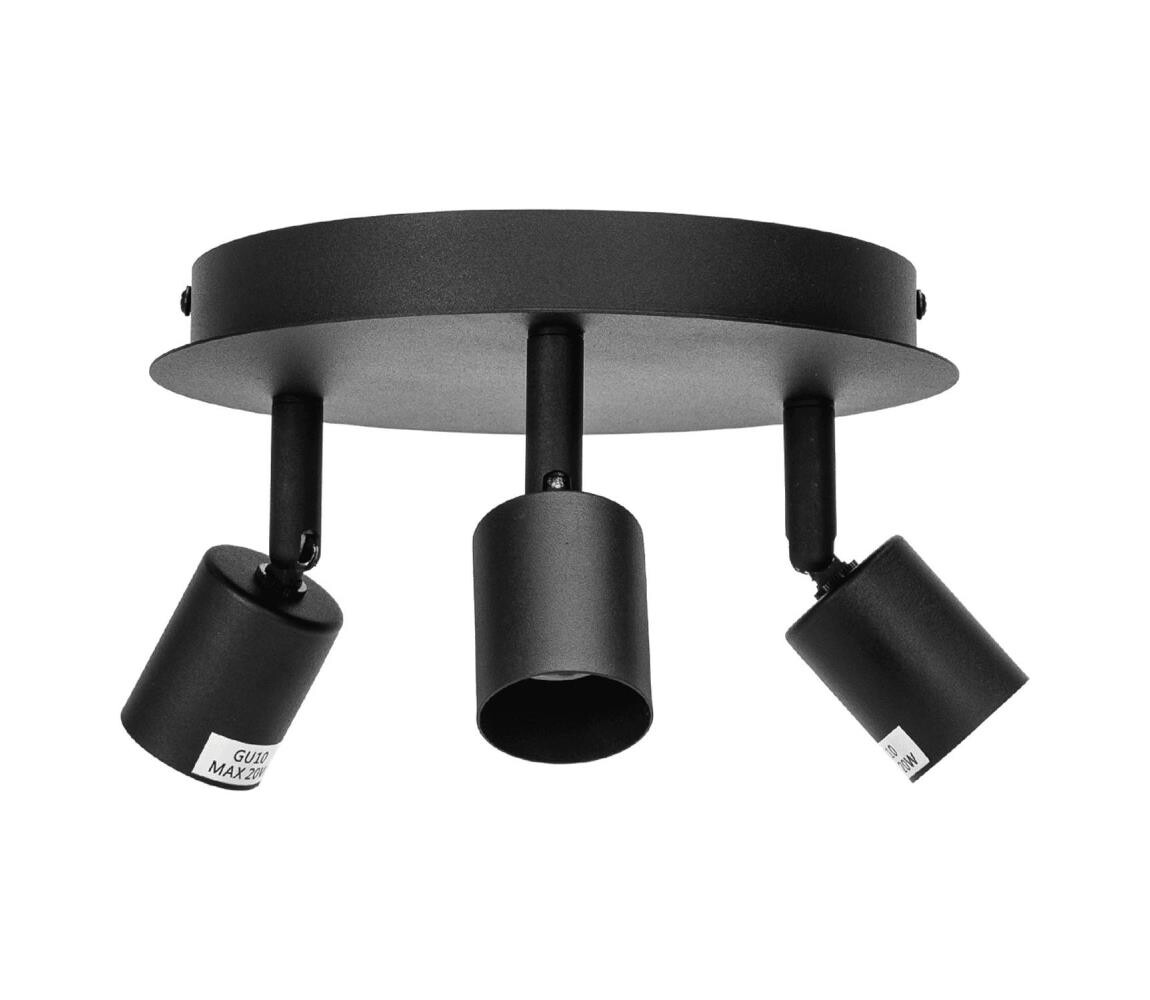 B.V.  - Bodové svítidlo 3xGU10/60W/230V černá