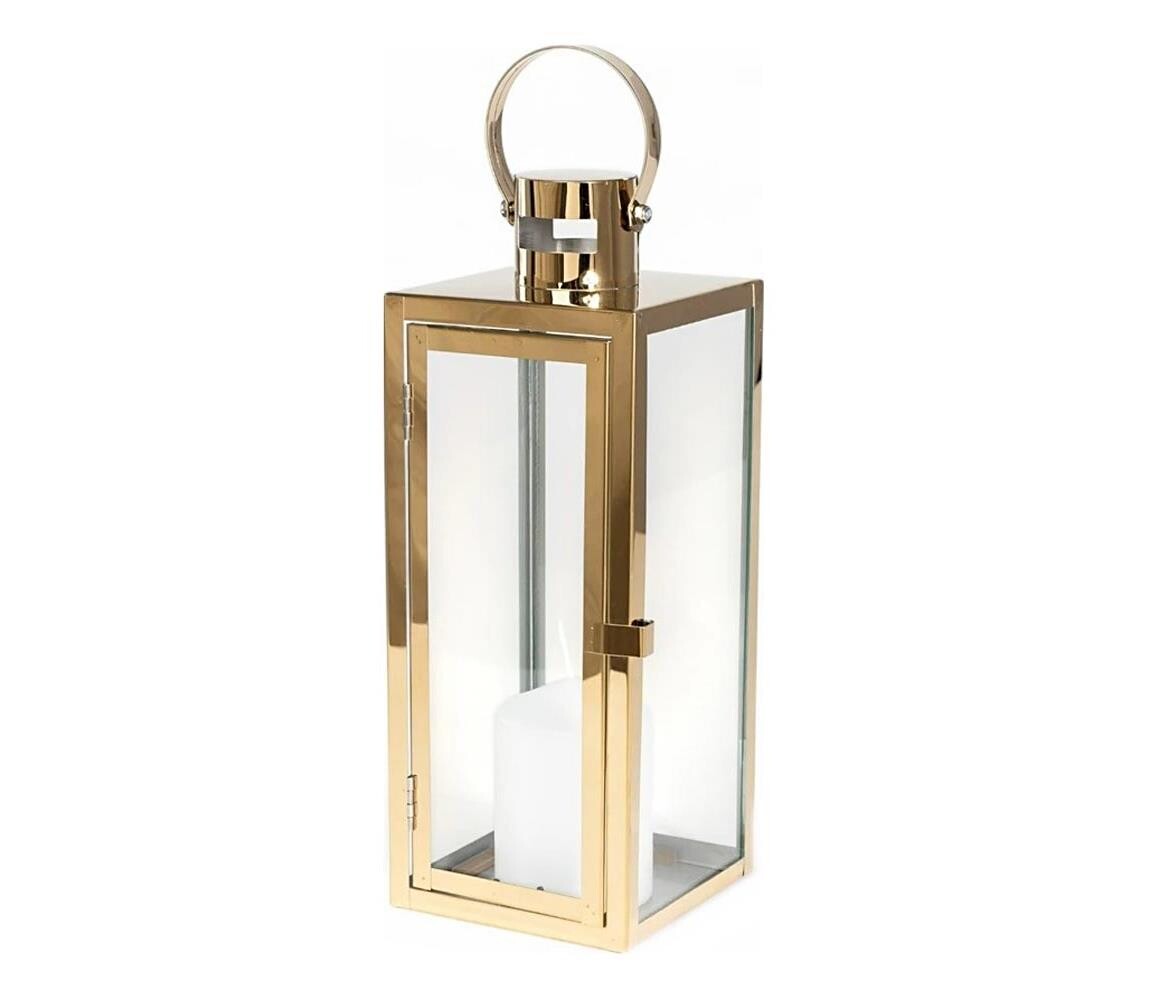 Estilo Home Dekorační lucerna 38 cm zlatá