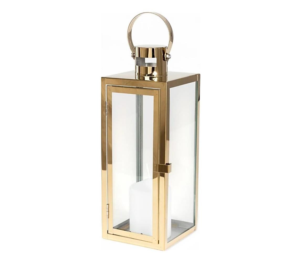 Estilo Home Dekorační lucerna 49 cm zlatá