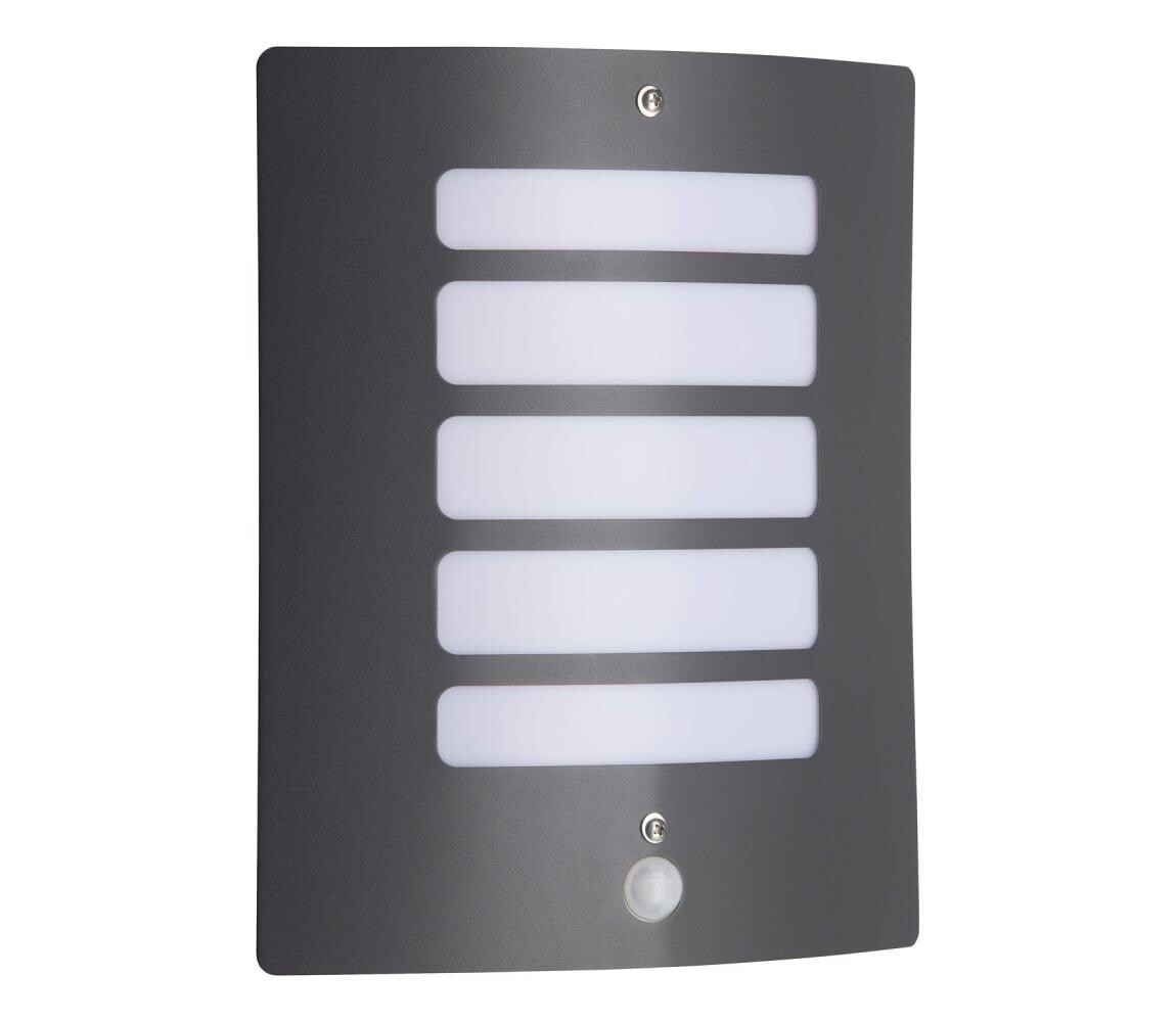 Brilliant Brilliant - Venkovní svítidlo se senzorem TODD 1xE27/60W/230V IP44 antracit