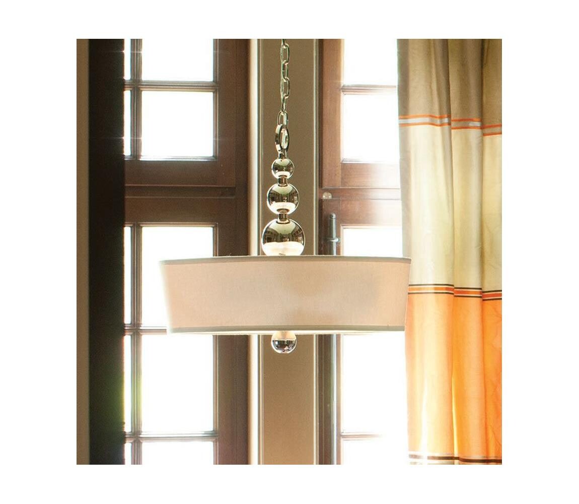 Elstead Hinkley HK-ZELDA-P-B-PN - Lustr na řetězu ZELDA 3xE27/60W/230V lesklý chrom