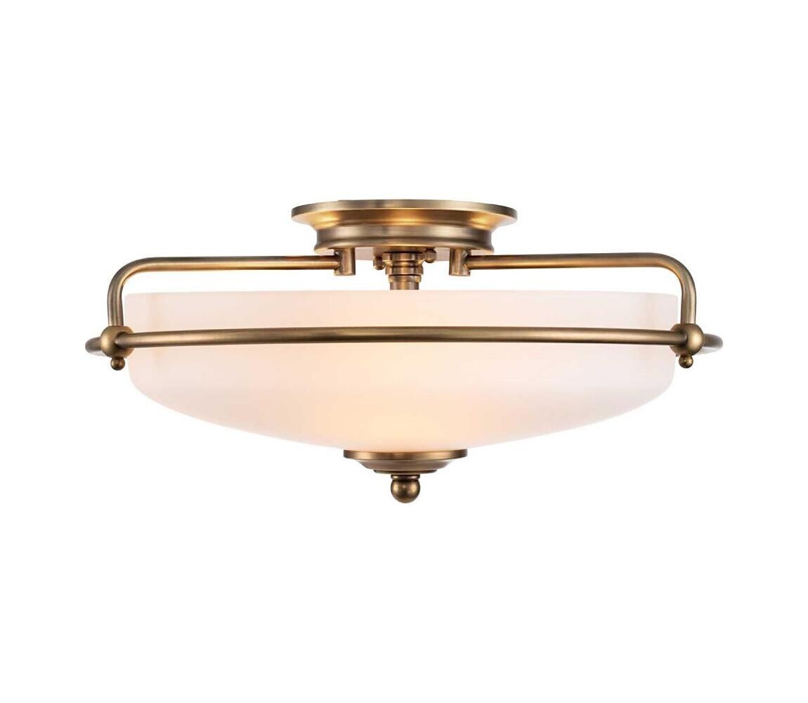 Elstead Quoizel QZ-GRIFFIN-F-WS - Stropní svítidlo GRIFFIN 3xE27/60W/230V bronzová