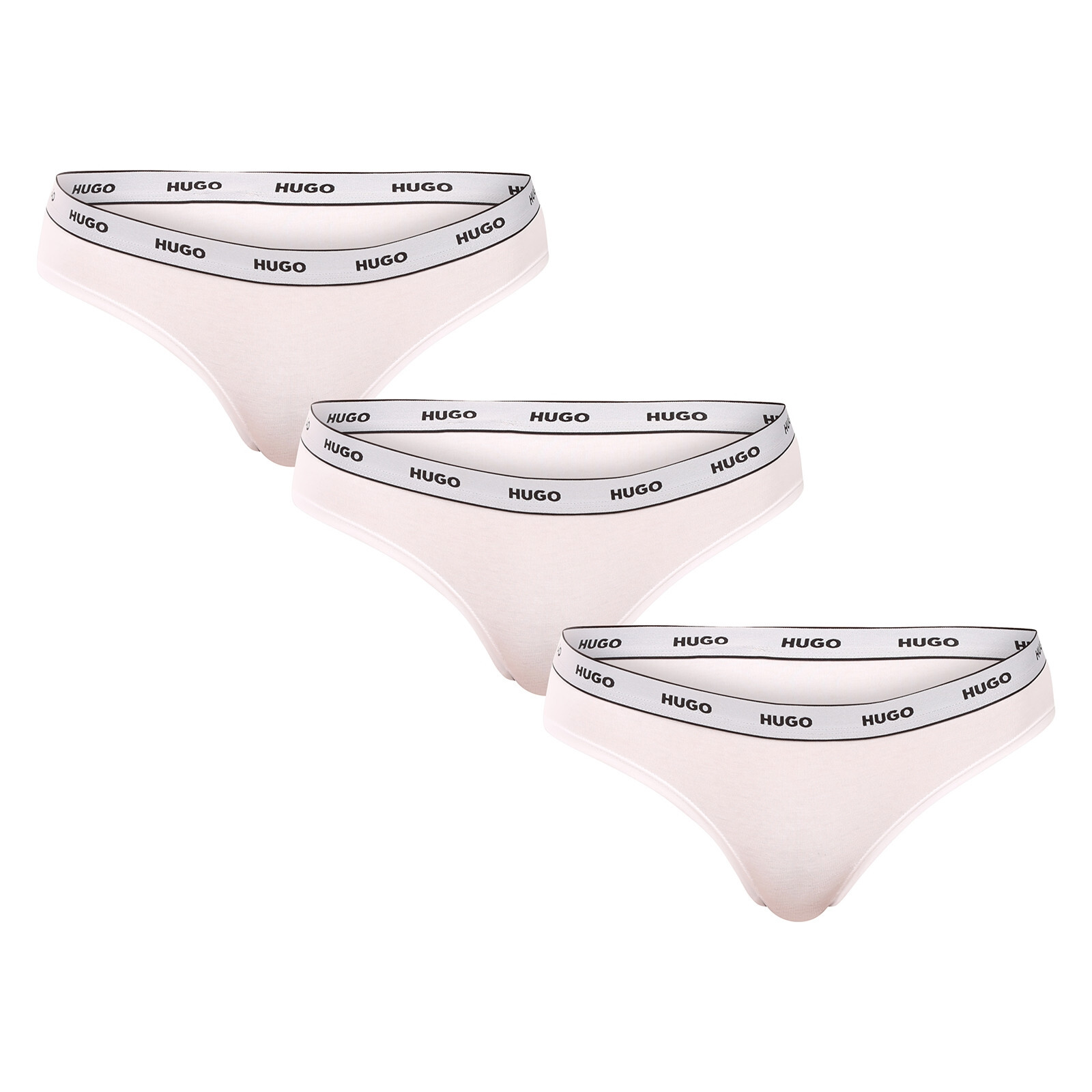 3PACK dámské kalhotky HUGO bílé (50545694 100) L