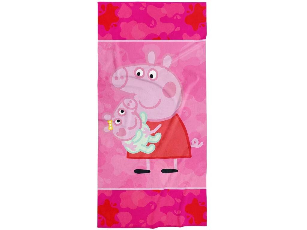 Carbotex Bavlněná froté osuška 70 x 140 cm - Prasátko Pepina a Setřička Evička