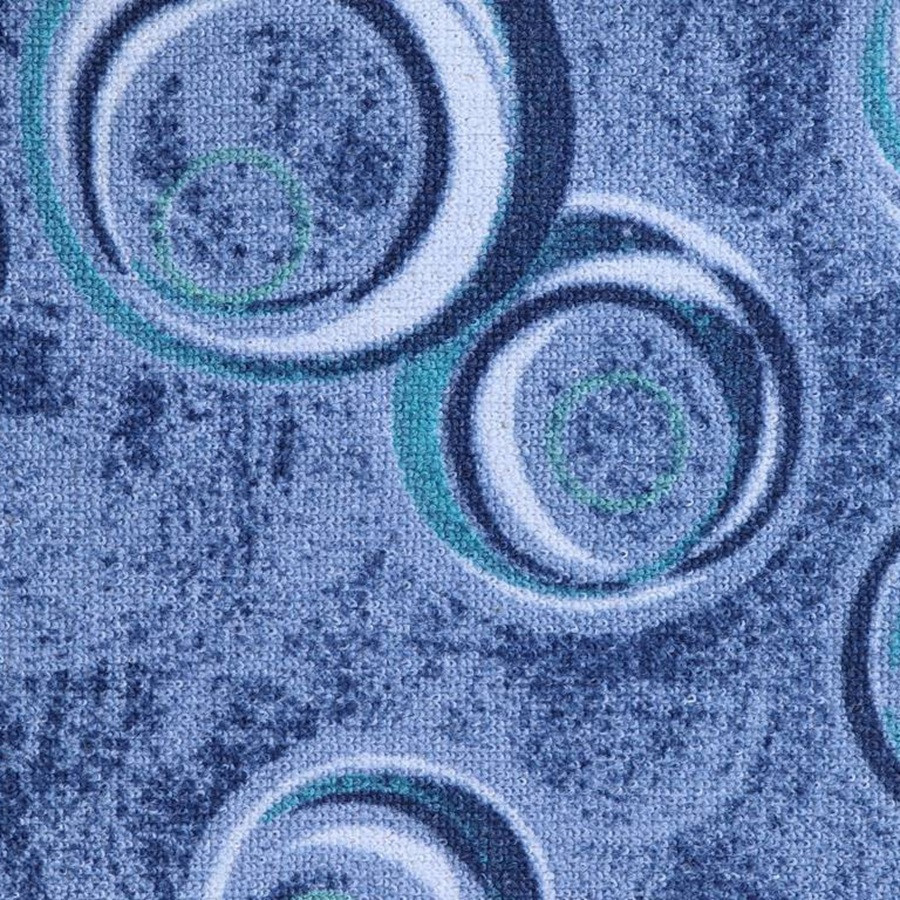 AKCE: 50x450 cm Metrážový koberec Drops 74, šíře, modrá, filc, chodba / předsíň, ITC