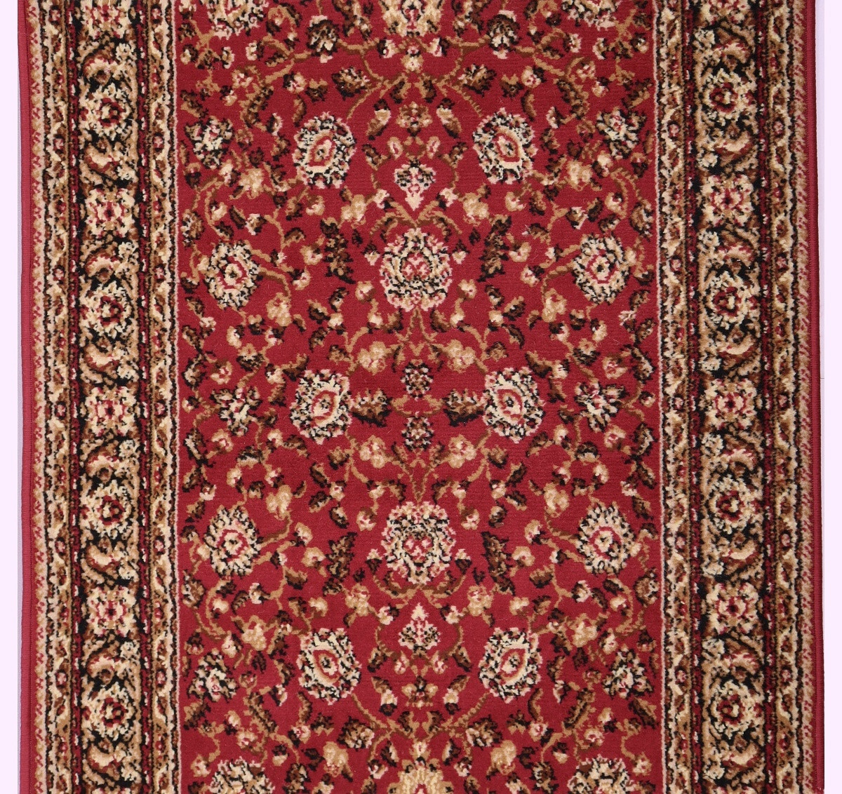 AKCE: 320x100 cm Běhoun na míru Samira New 12003-023 red - obšitý ze všech stran, červená, chodba / předsíň, Weltom