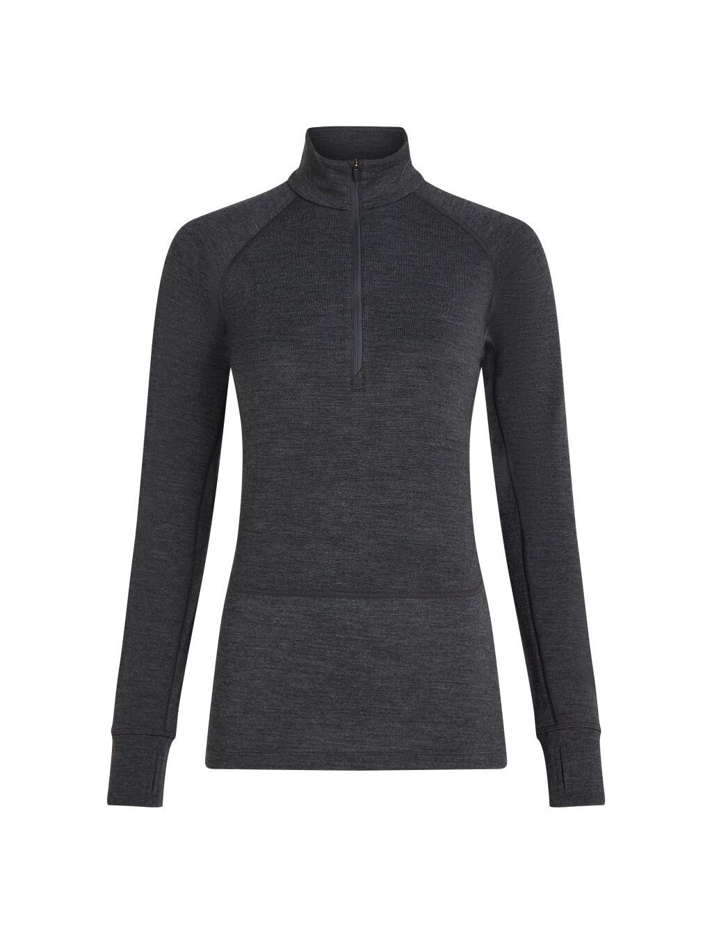 ICEBREAKER Wmns 260 ZoneKnit LS Half Zip, Jet Heather velikost: M