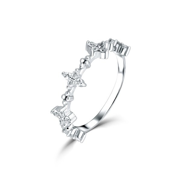 Prsten se syntetickými kameny 126-258-0287 48