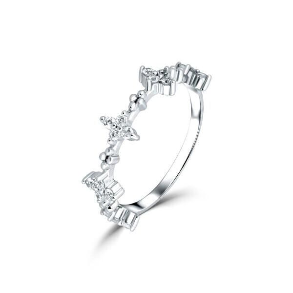 Prsten se syntetickými kameny 126-258-0287 55