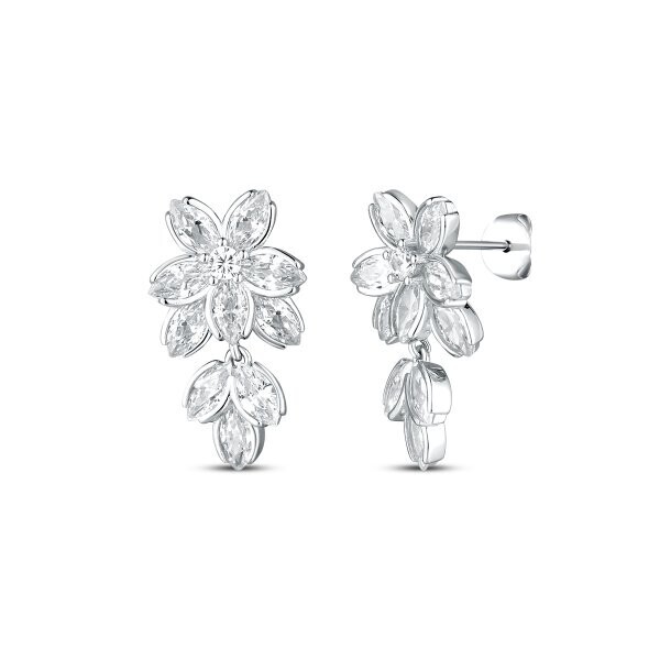 Náušnice se syntetickými kameny 136-258-000843-0000