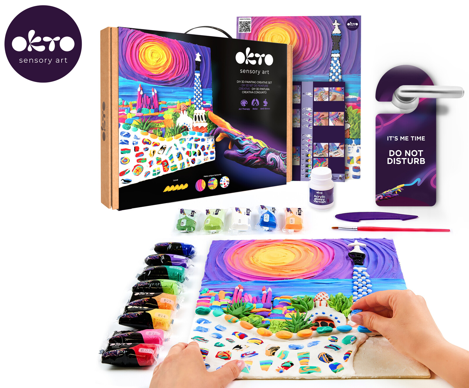 OKTO Malování hmotou motiv 