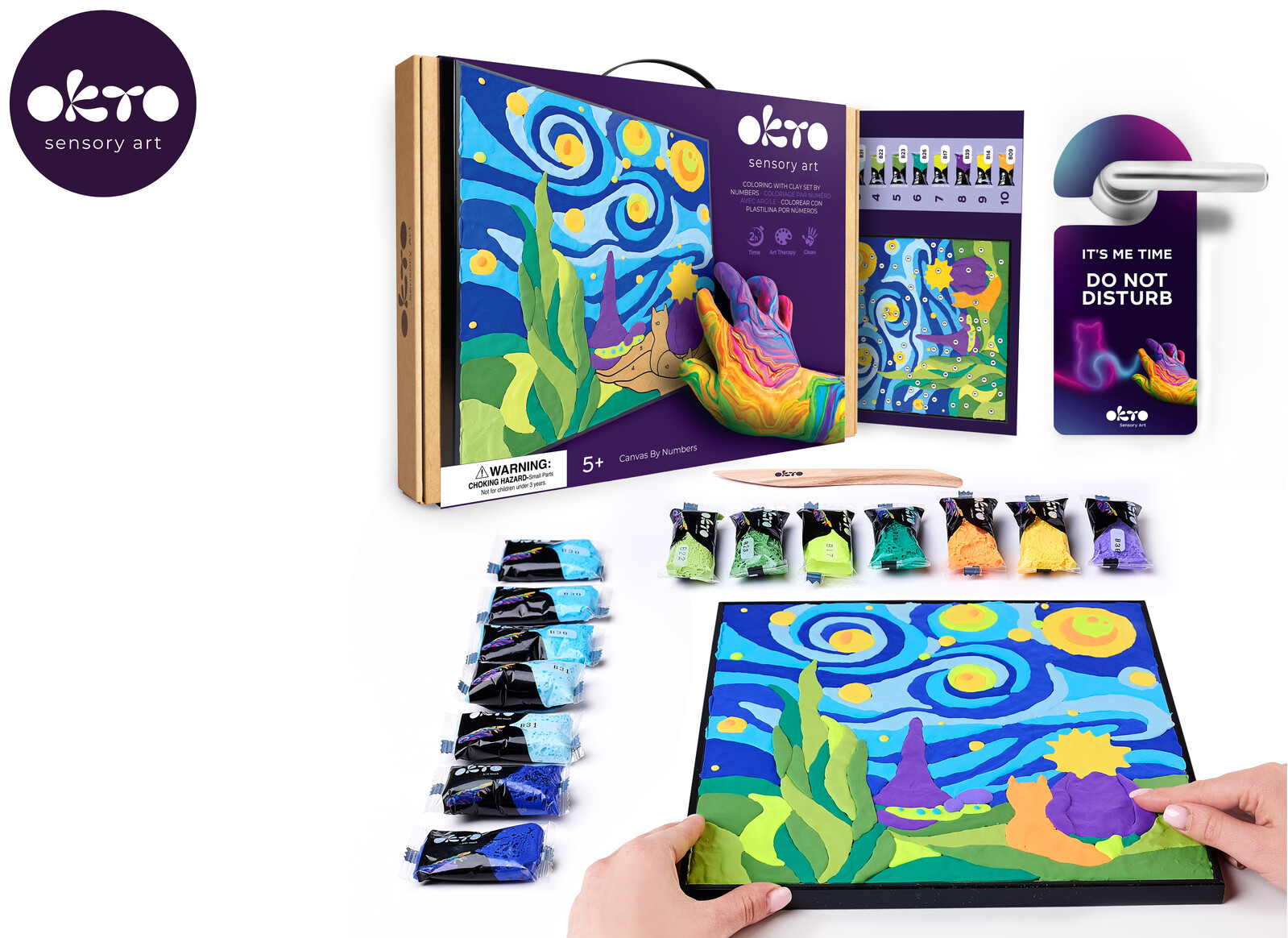 OKTO Malování hmotou podle čísel motiv 