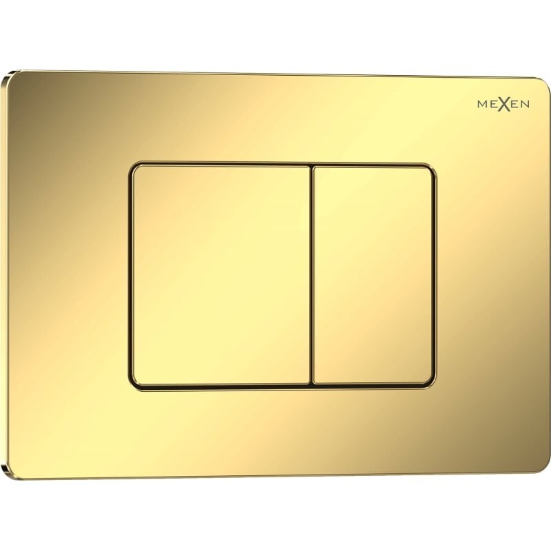 MEXEN Tex 05 splachovací tlačítko, zlatá szampański lesklá 6105-08