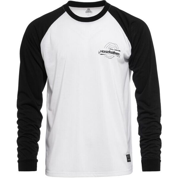 Horsefeathers SHANK LS Pánské tričko, bílá, velikost