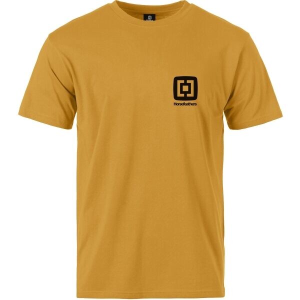 Horsefeathers MINI LOGO Pánské tričko, žlutá, velikost