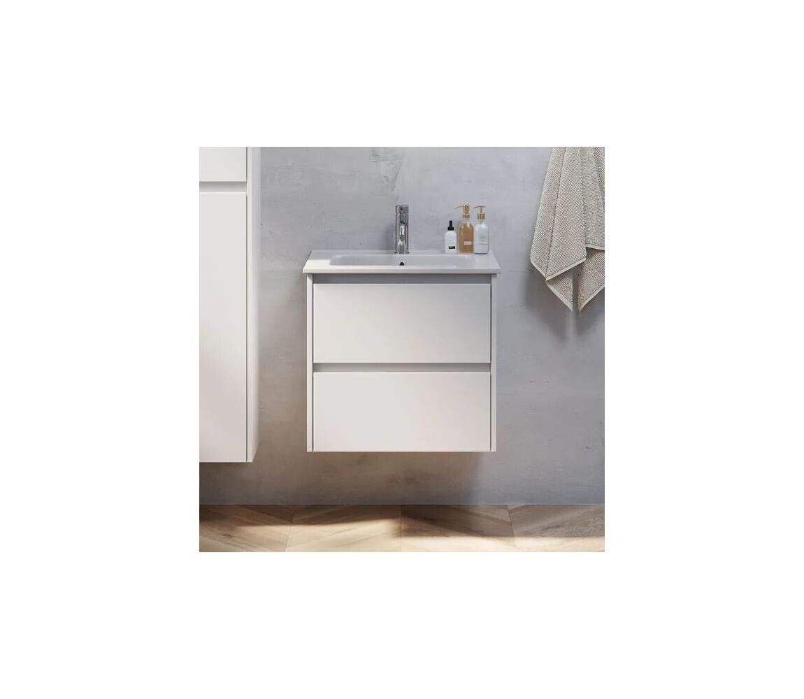 BATH DELUXE Koupelnová skříňka s umyvadlem LYKE 60 cm bílá