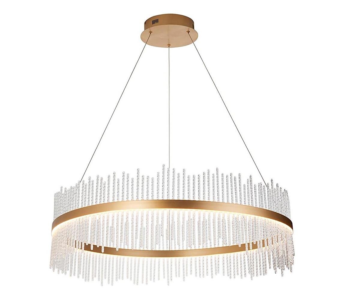 Endon Endon 107672 - LED Stmívatelný lustr na lanku ADRIEL LED/83W/230V 3000K zlatá