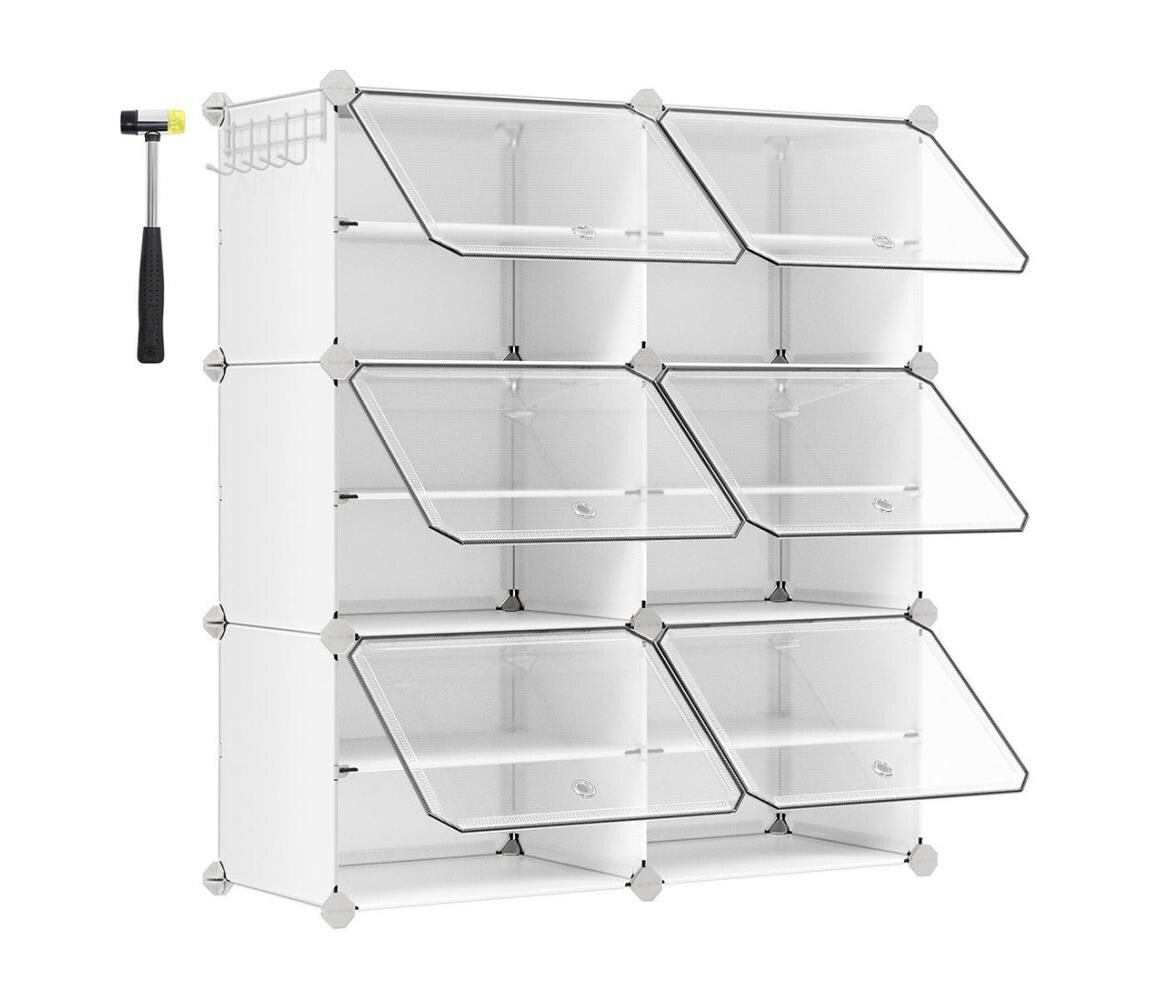 Modulární regál s přihrádkami BOXIFY bílá