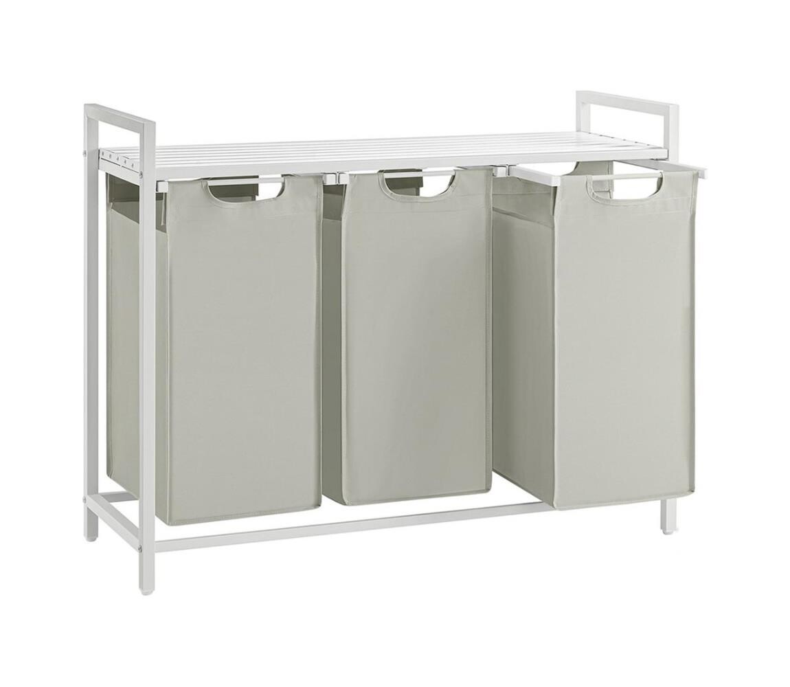 Koš na prádlo REX bílá