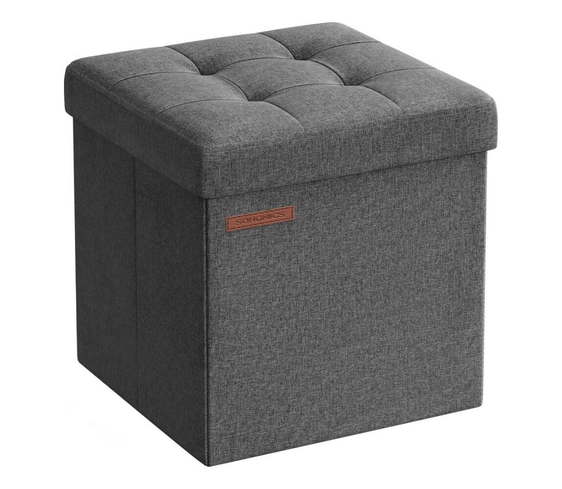 Taburet SULTAN 30x30 cm šedá