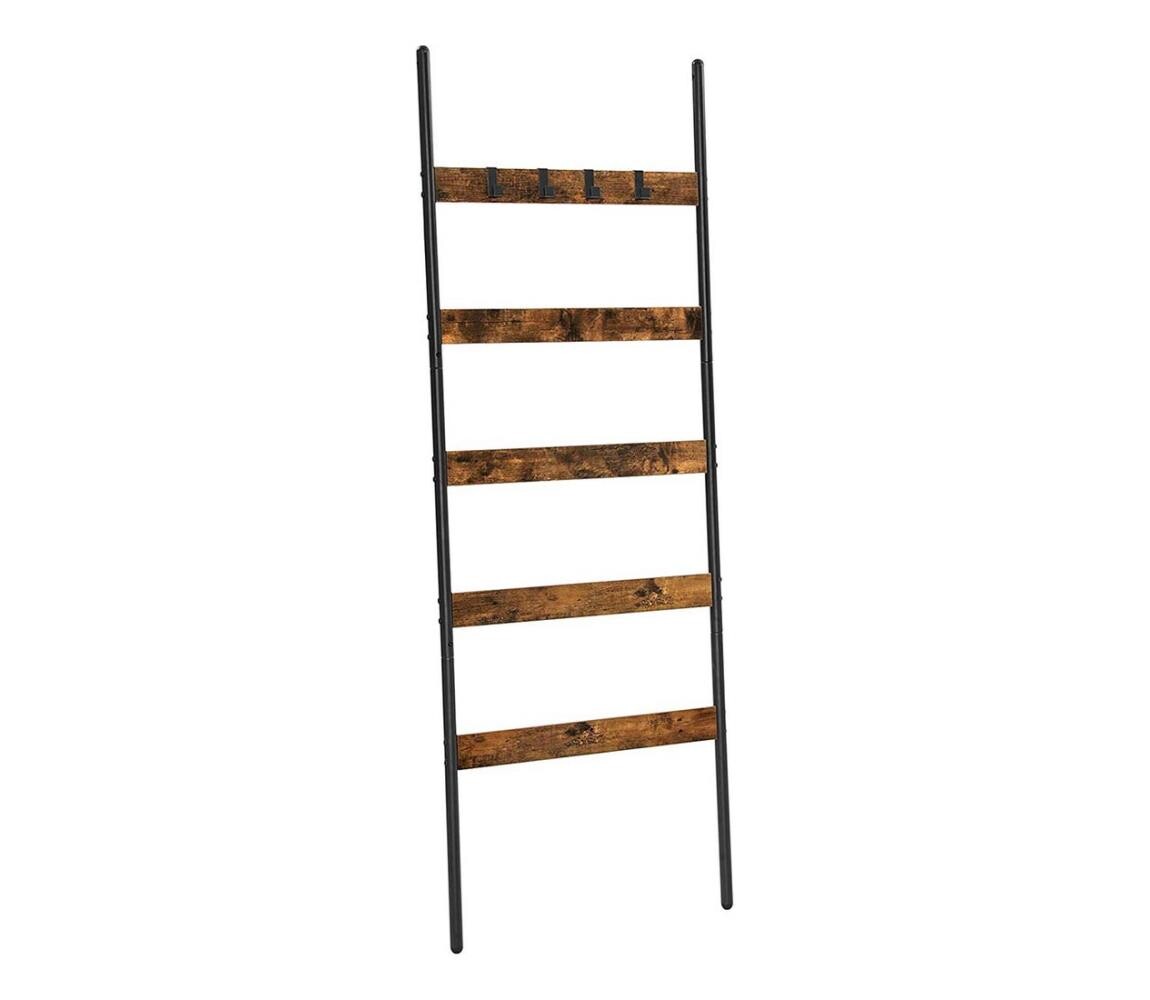 Stojanový věšák NAVARO hnědá/černá