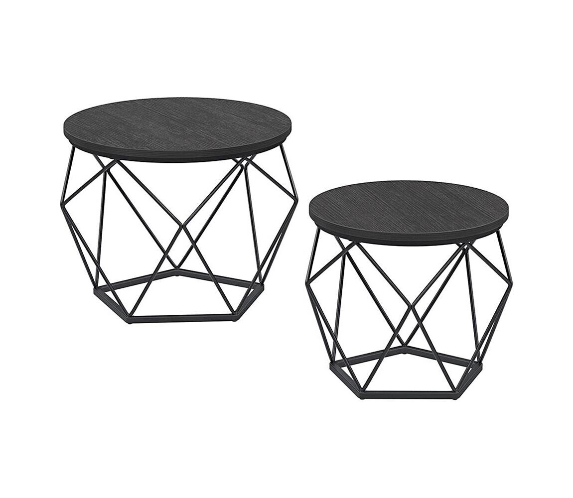 SADA 2x Konferenční stolek TALIA černá