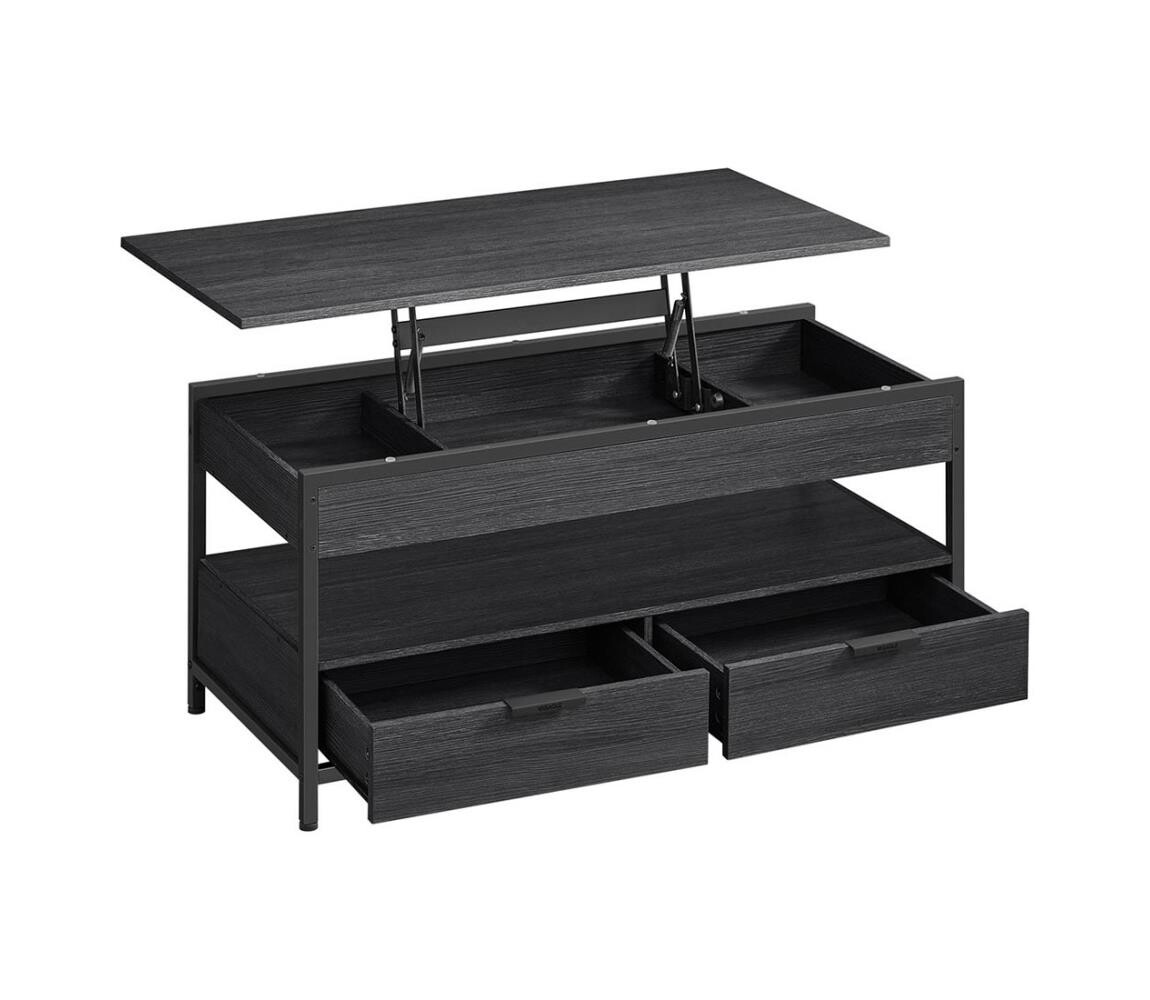 Konferenční stolek se zvedací deskou NYRO černá