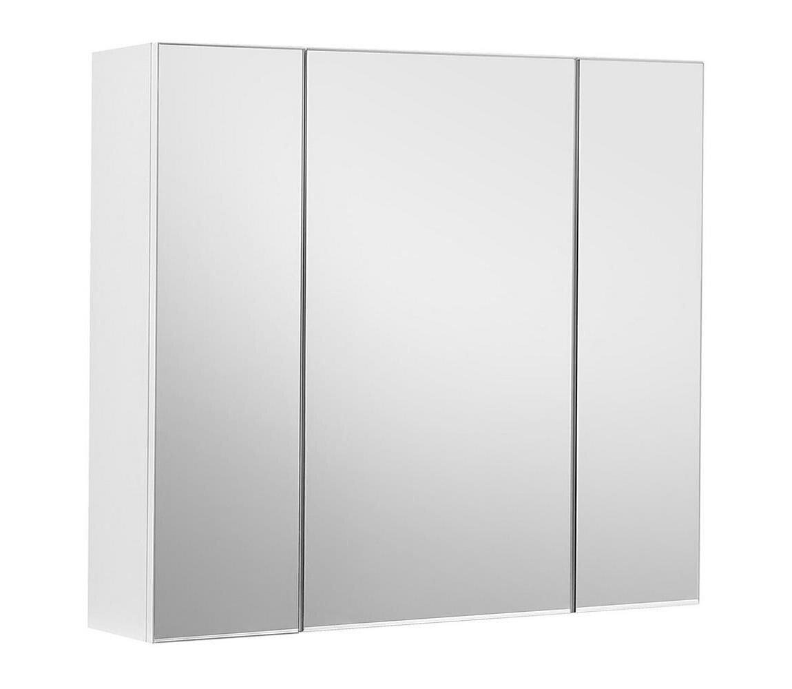 Zrcadlová koupelnová skříňka SKY bílá