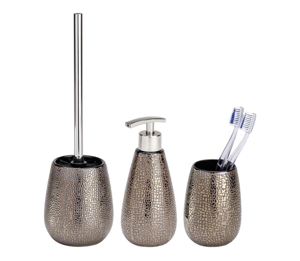 Wenko WENKO 69109800 - Koupelnový set MARRAKESH 12,5x41 cm hnědá
