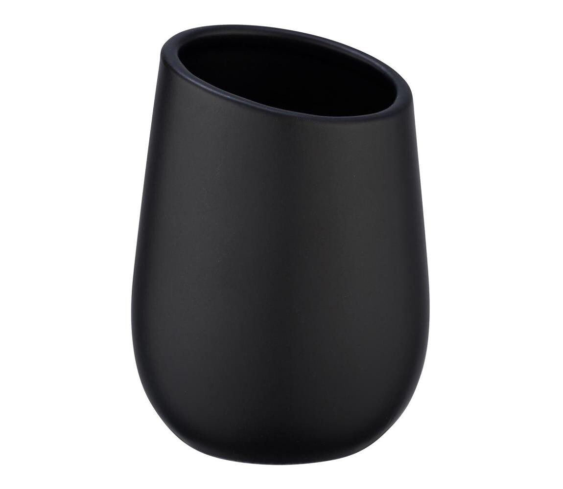 Wenko WENKO 23651800 - Kelímek na kartáčky BADI 8x11 cm černá