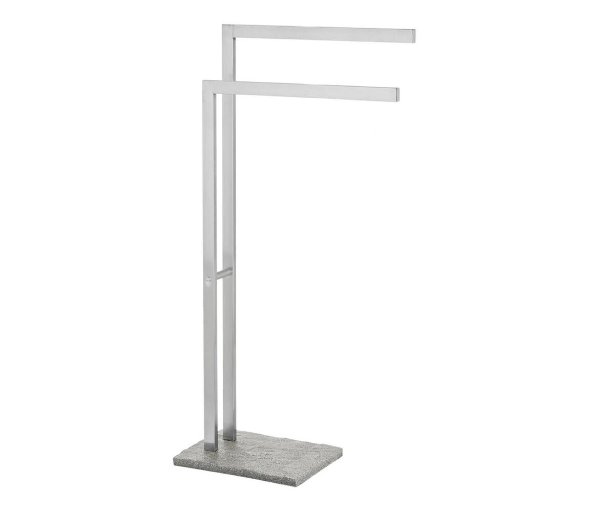 Wenko WENKO 20603100 - Stojan na ručníky GRANIT 43,5x86,5 cm nerez/satin/šedá
