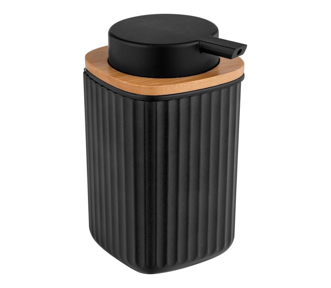 Wenko WENKO 25298100 - Dávkovač mýdla ROTELLO 8,9x12,7 cm černá/hnědá