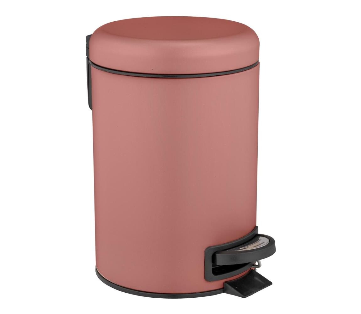 Wenko WENKO 25155100 - Koš na odpadky LEMAN 17x25 cm růžová/černá