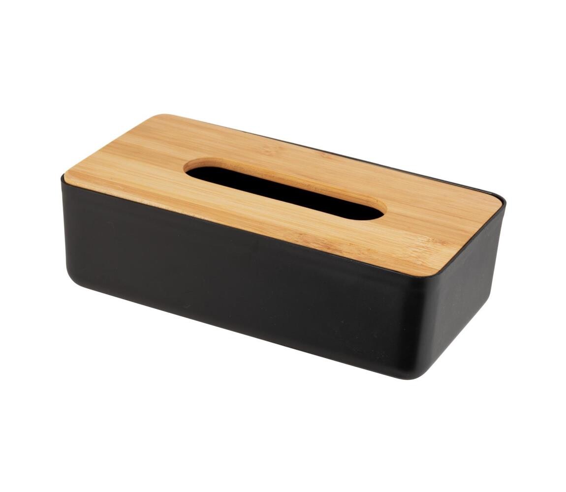 Wenko WENKO 25319100 - Kosmetický box ROTELLO 24x12,7 cm černá/hnědá