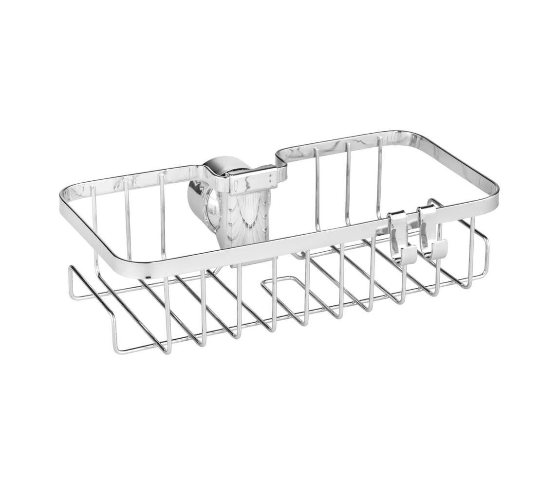 Wenko WENKO 25678100 - Košík FLORESTA 24x14 cm stříbrná