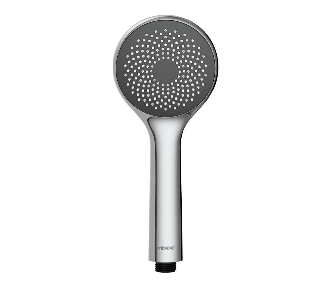 Wenko WENKO 23991100 - Sprchová hlavice WATERSAVING SYSTEM 9,5x9,5 cm lesk. chrom/šedá