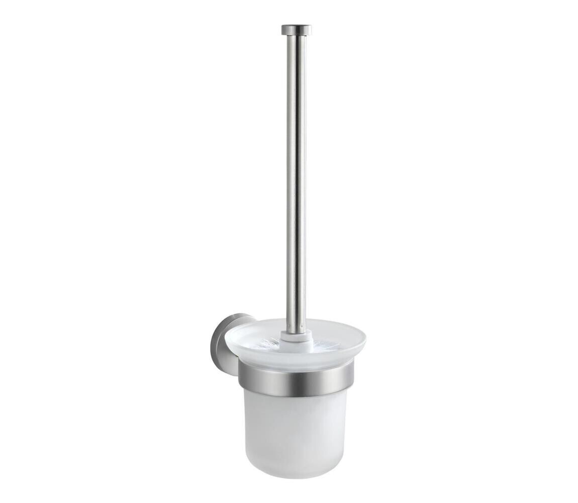 Wenko WENKO 19614100 - WC štětka BOSIO MATT 10x14 cm nerez/stříbrná/satin