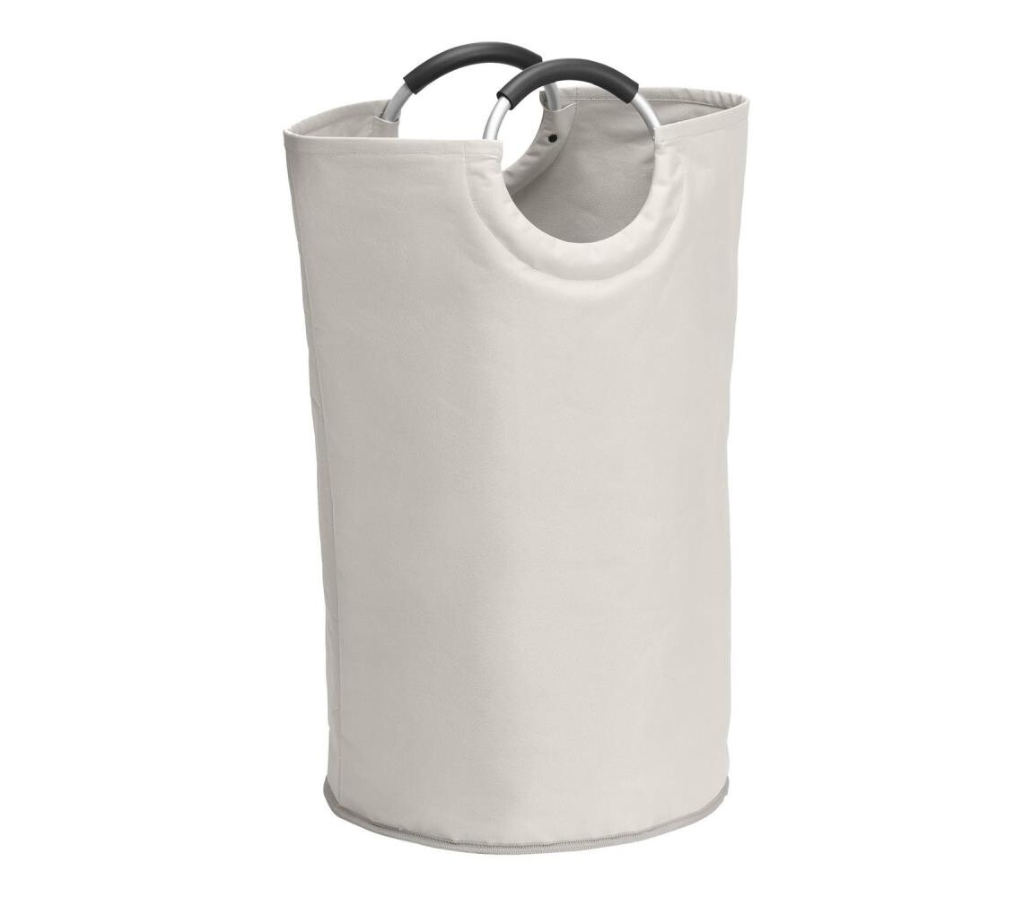 Wenko WENKO 3440001100 - Koš na prádlo STONE 38x72 cm béžová/stříbrná/černá