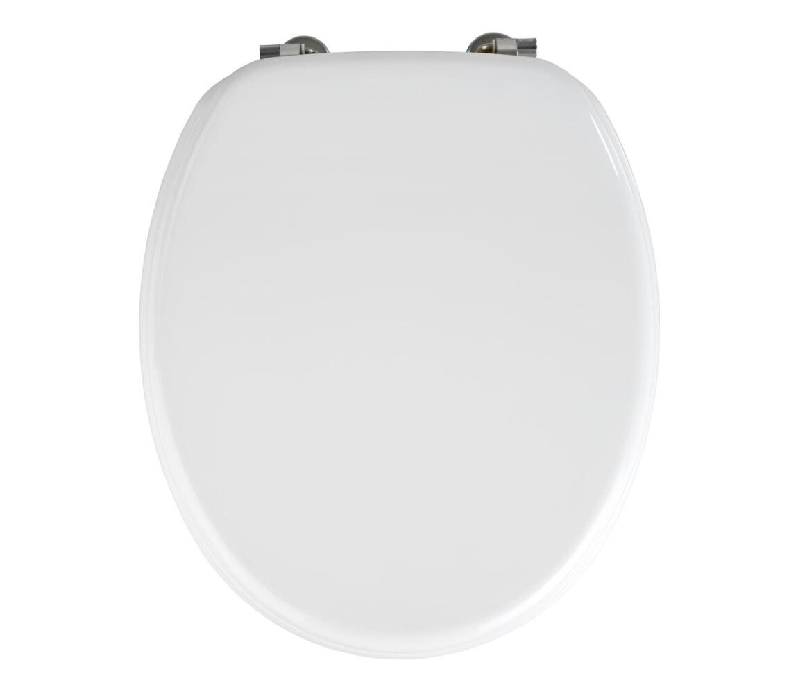 Wenko WENKO 154008100-WC sedátko VALENCIA 43x36 cm bílá/stříbrná