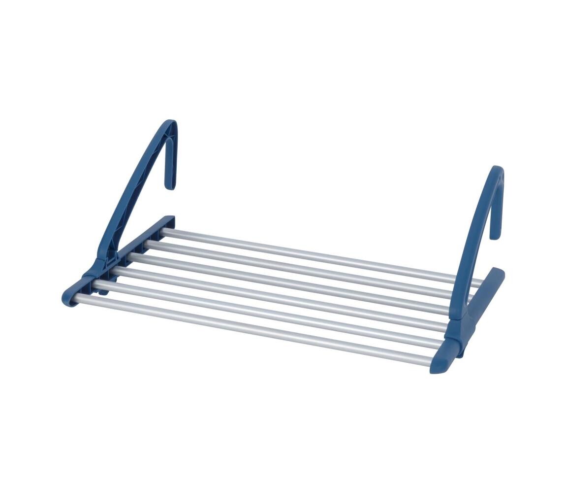Wenko WENKO 63005800 - Sušák prádla 37,5x21 cm nerez/stříbrná/modrá