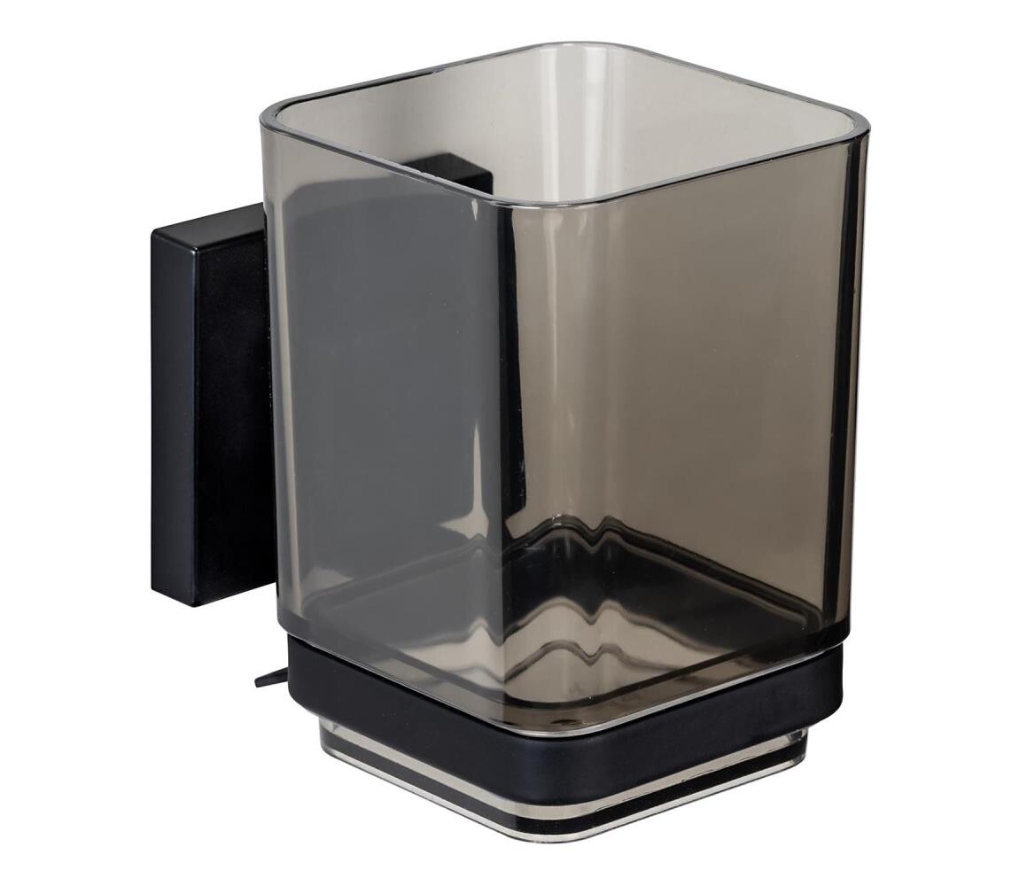 Wenko WENKO 71443800 - Kelímek VACUUM-LOC QUADRO ED 7,5x10 cm černá