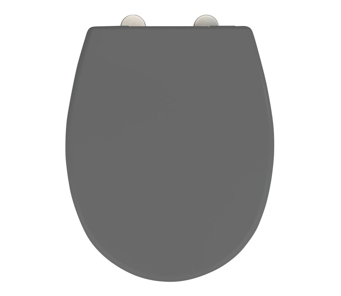 Wenko WENKO 24572100-WC sedátko VORNO NEO 46x37 cm šedá/stříbrná