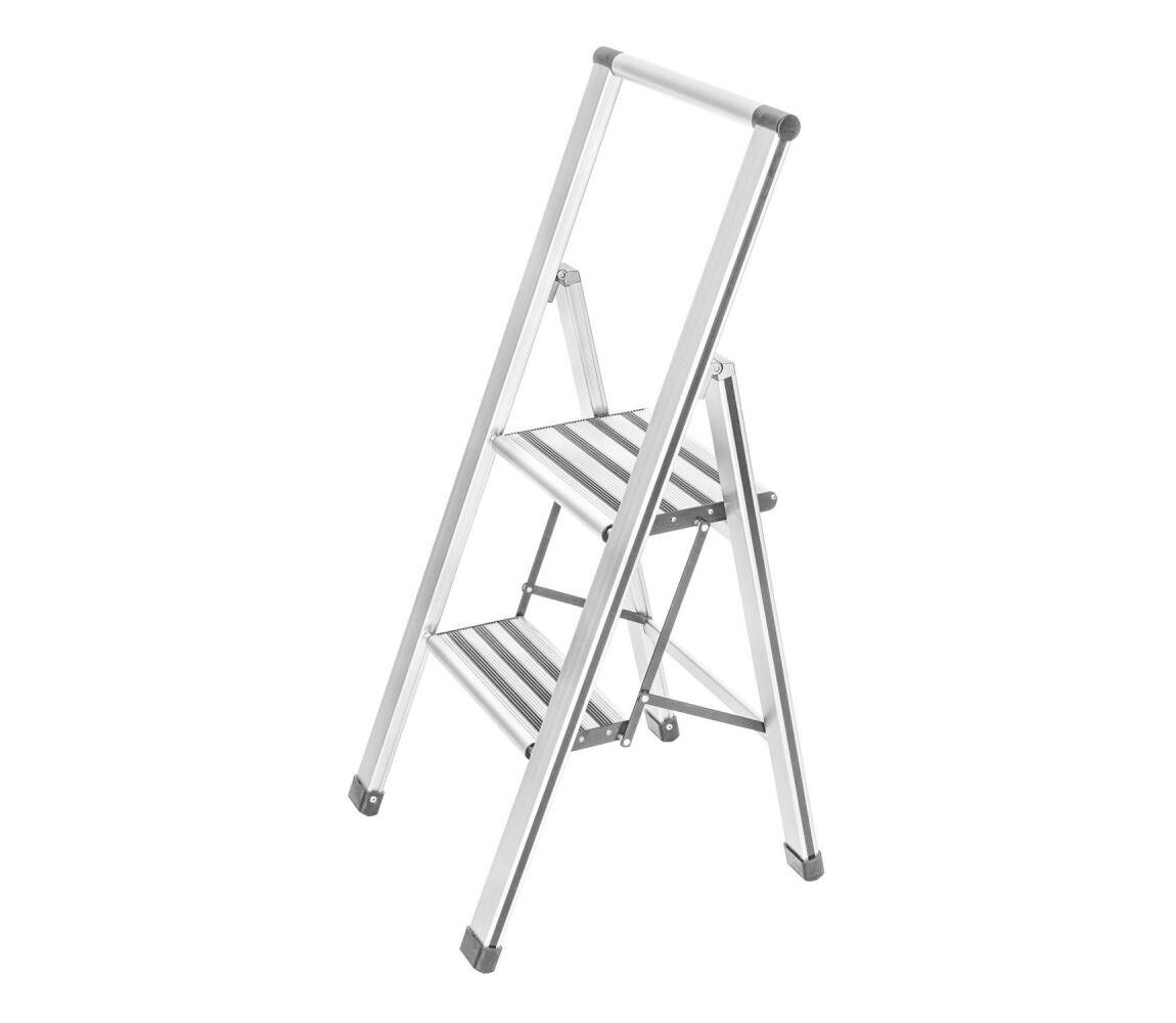 Wenko WENKO 601015100 - Schůdky ALU-DESIGN 44x101 cm bílá/šedá