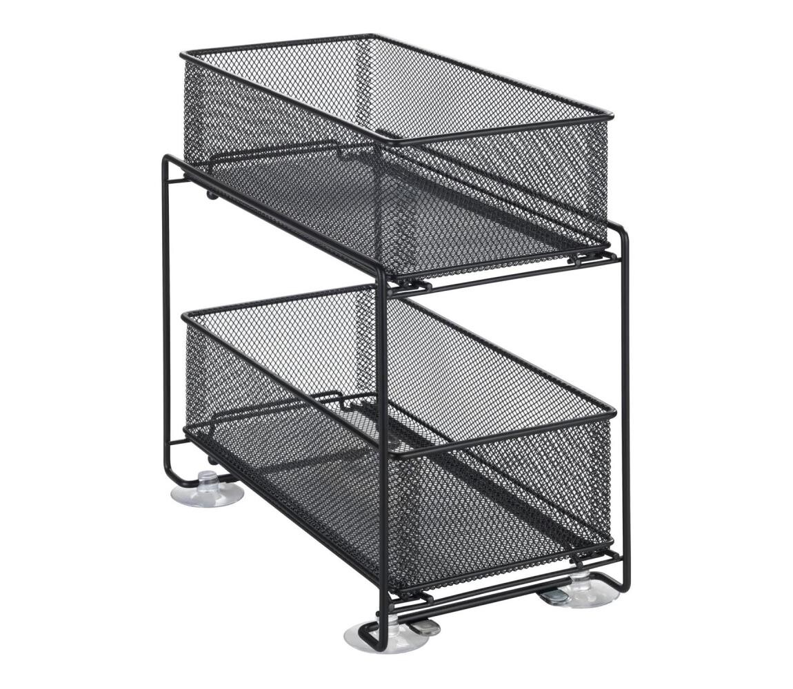 Wenko WENKO 69768800 - Držák zásuvky GIOMA 35x33,5 cm černá