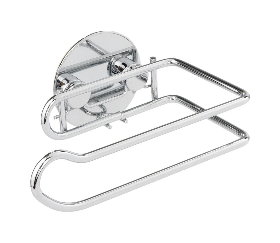 Wenko WENKO 18774100-Držák toaletního papíru TURBO-LOC RUND STAHL 14x9 cm chrom