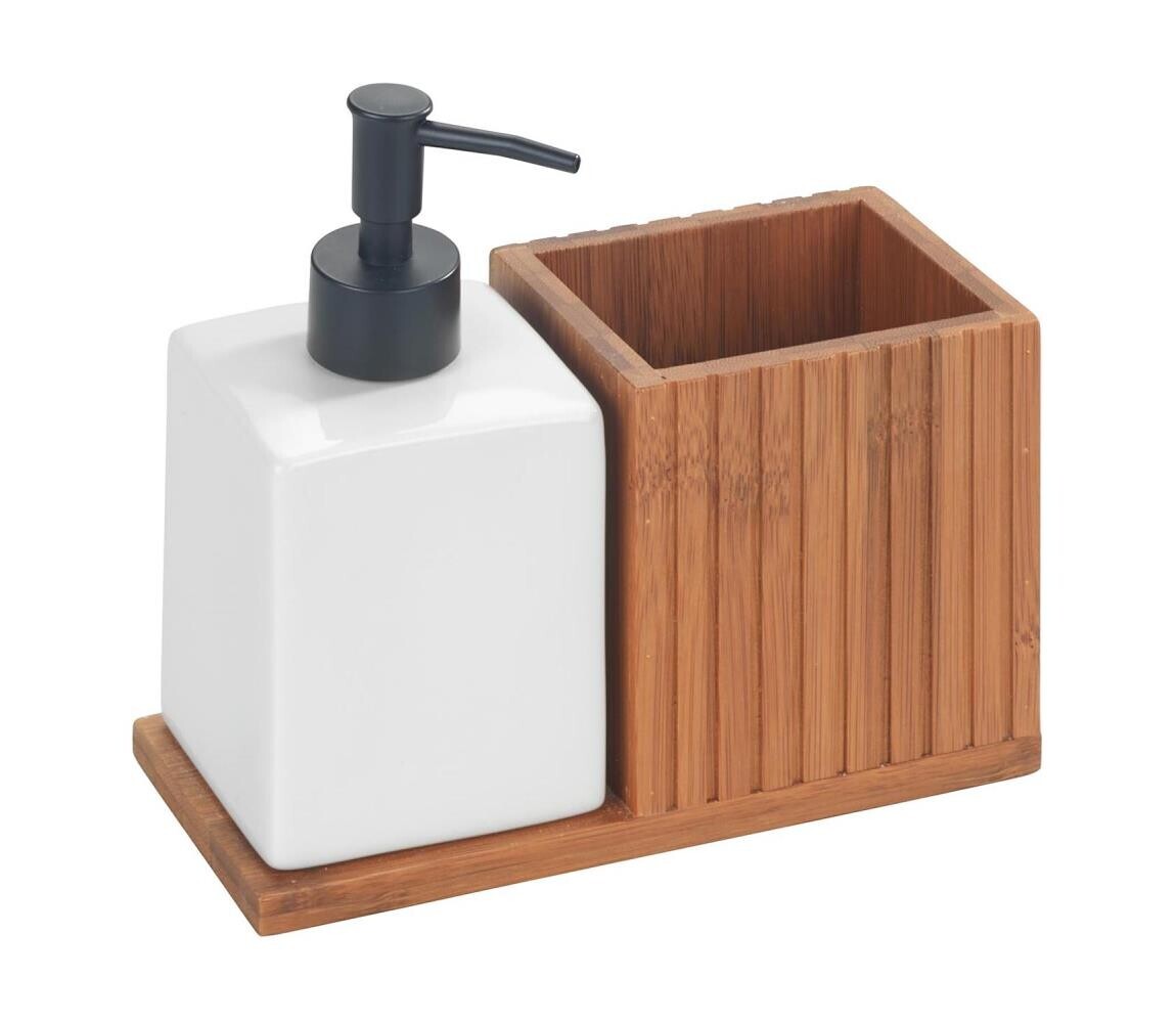 Wenko WENKO 54944100 - Dávkovač mýdla MERA 18,5x17 cm hnědá