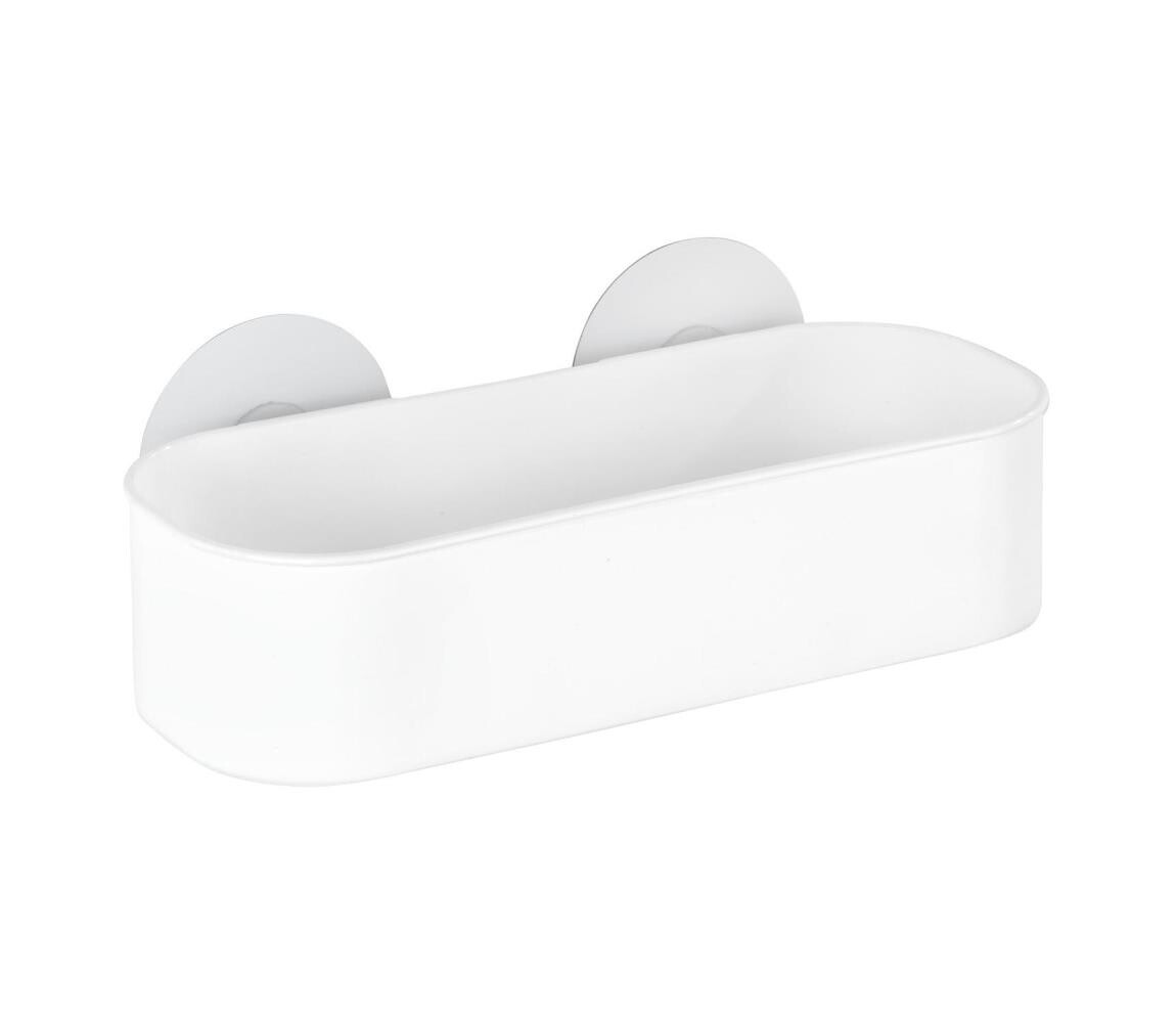 Wenko WENKO 21824100-Police OSIMO KUNSTSTOFF 27x12 cm bílá/čirá